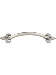 Arched Handle Bronze Fleur-de-Lis 6-Inch Cabinet Pull